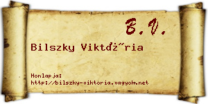 Bilszky Viktória névjegykártya