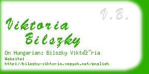 viktoria bilszky business card